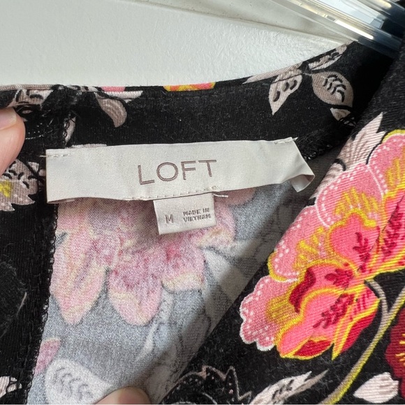 Loft A-Line Floral Swing Dress - Picture 4 of 5